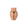 String sexy noir en dentelle ajourée avec liens réglables 